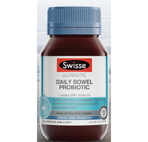SWISSE Ultibiotic Daily Bowel 30cap